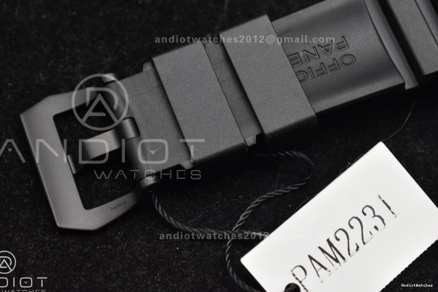 Clone FashionForward Dial Carbotech on Edition Strap VSF Best P.900 42mm PAM2231 Rubber 989 Black 0204